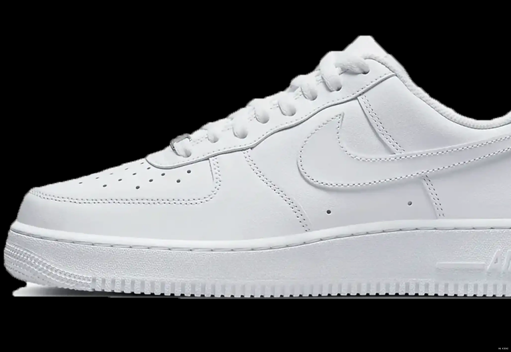 Low White Nike Force 1 Air '07' Triple 0531